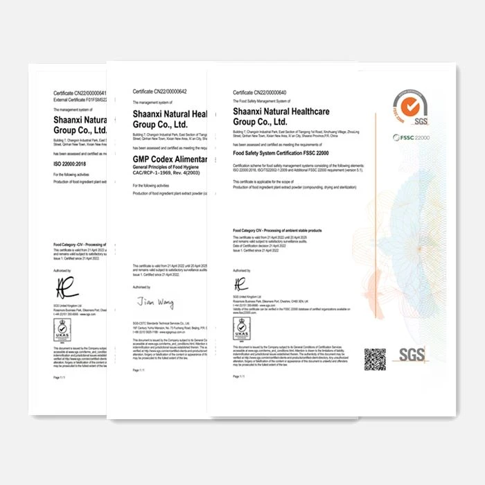 Qyherb opdateret FSSC 22000, GMP, ISO 22000 certificeringer
